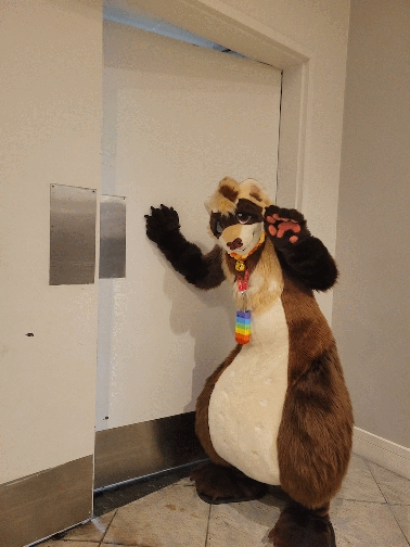 Spacks pretending to go backstage